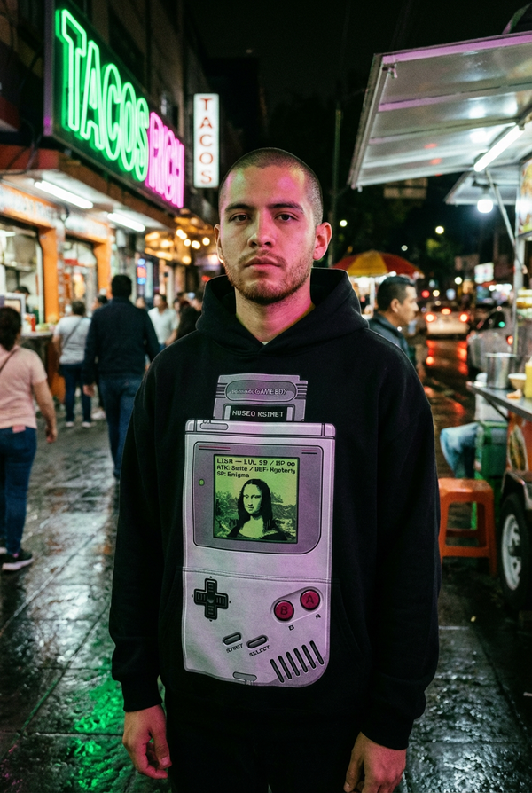 Hoodie: Mona Lisa x Gameboy