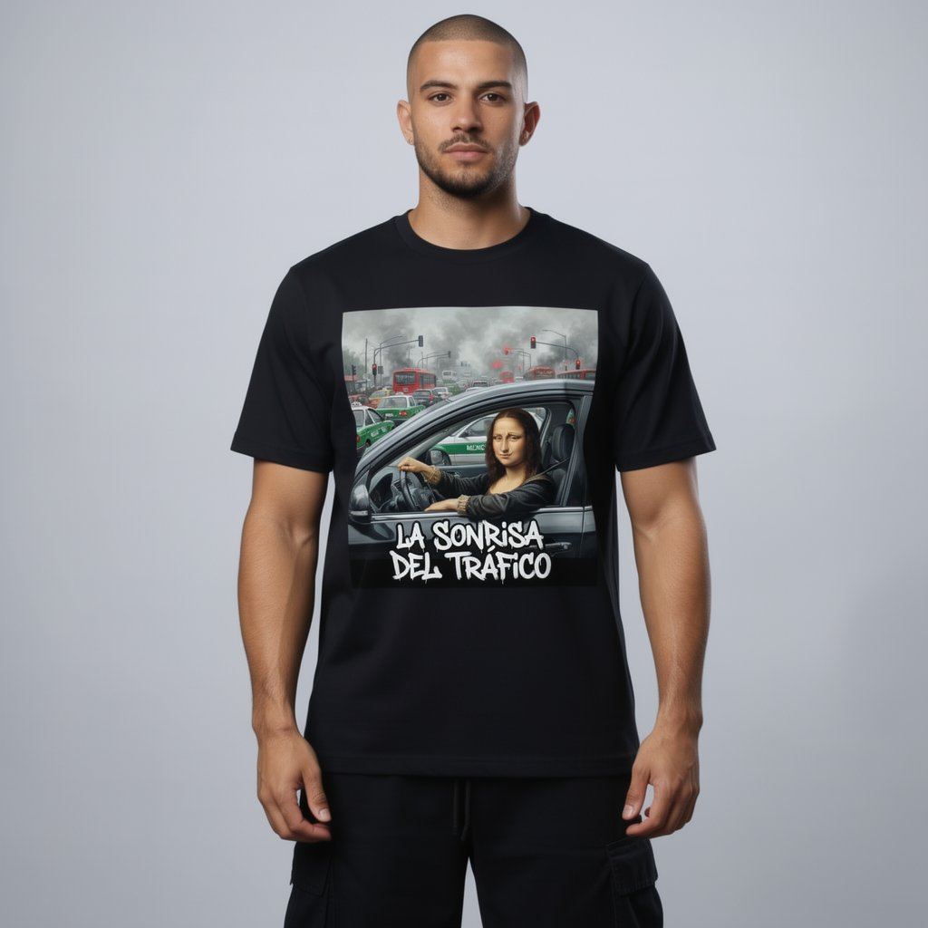 Image of Playera cuello redondo: La sonrisa del tráfico (+ 4,000 BOLETOS)