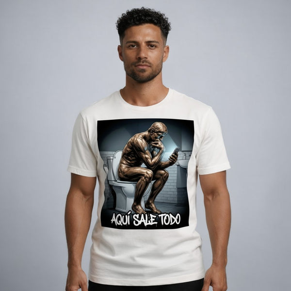 Playera cuello redondo: Aquí sale todo (+ 4,000 BOLETOS)