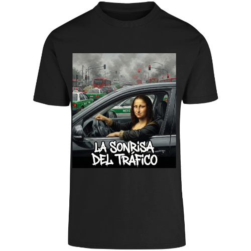 Playera cuello redondo: La sonrisa del tráfico