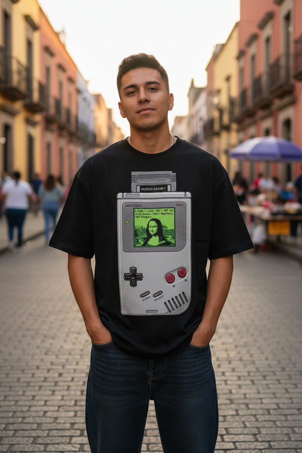 Playera: Mona Lisa x Gameboy